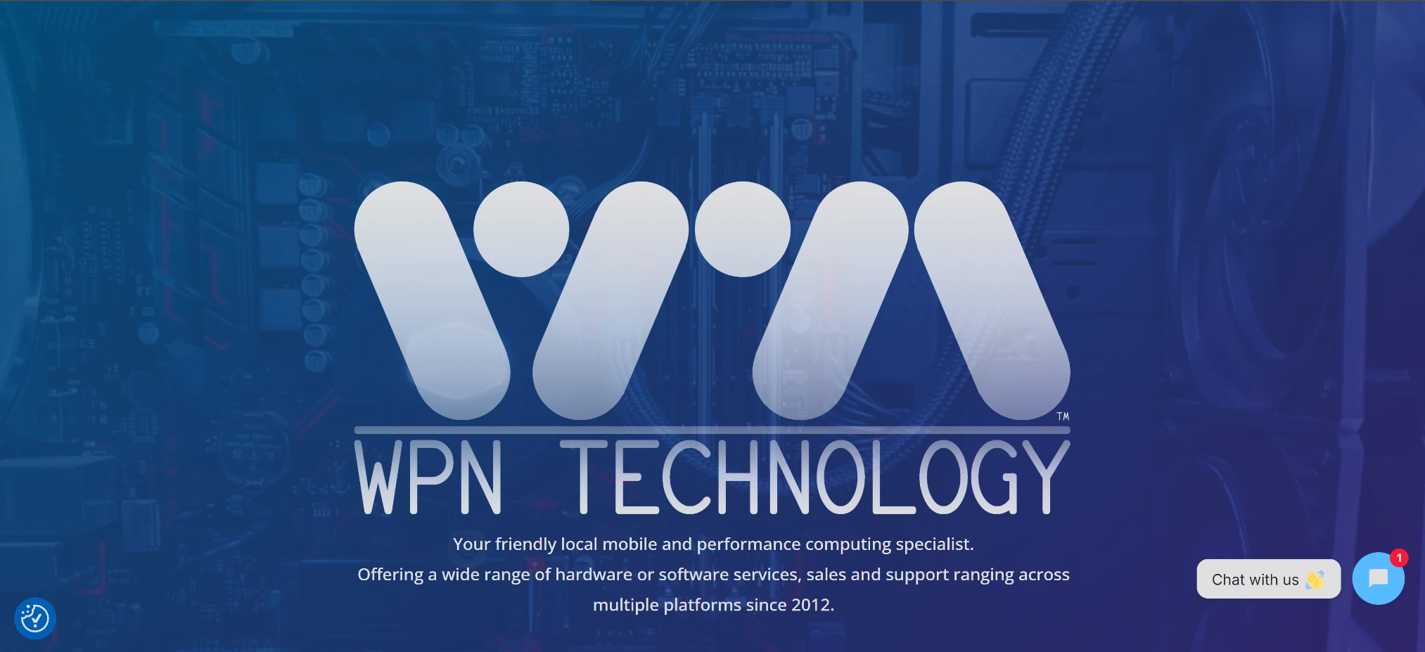 WPN Technology website for hardware, software and technical services.